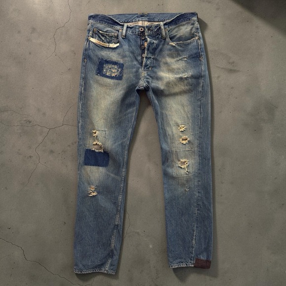 Polo Ralph Lauren Other - Polo Ralph Lauren Jeans Mens 32x32 Slim Distressed Patched Repaired Restored